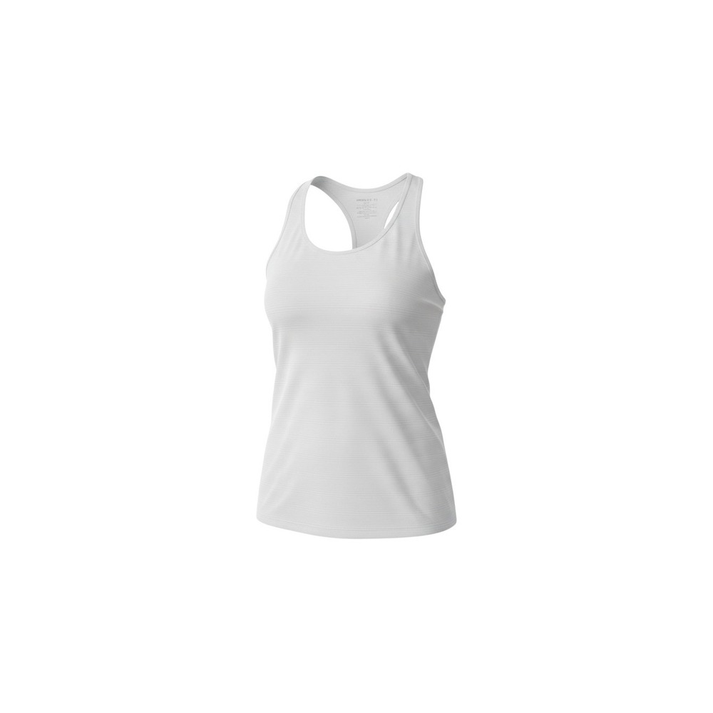 Forever 21 Racerback Tank Top Womens Large White Striped Mesh Athletic